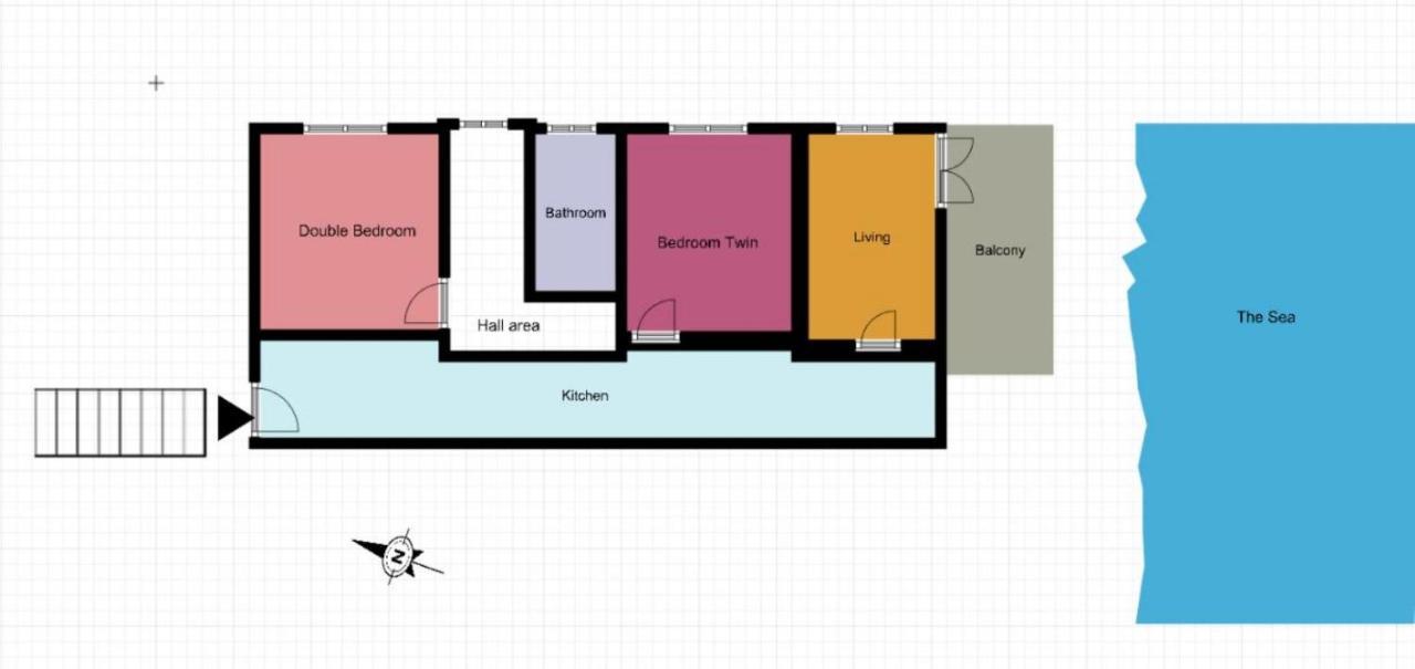 Kaminaki Beachfront Apartments Nisaki  Eksteriør bilde
